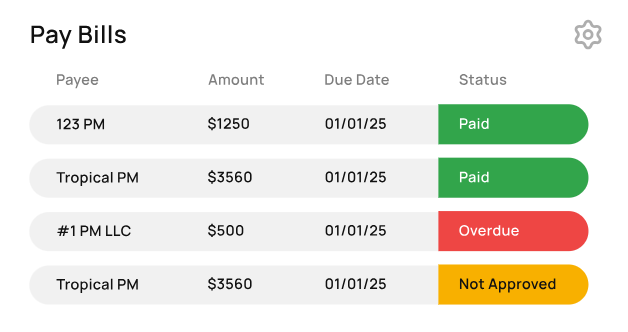 screenshot of Rentvine