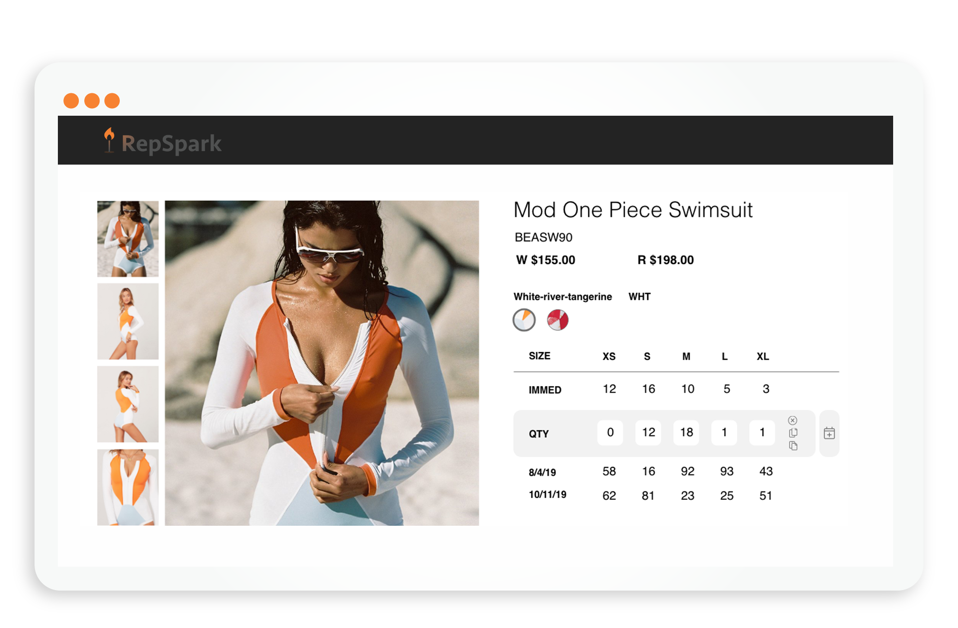 screenshot of RepSpark