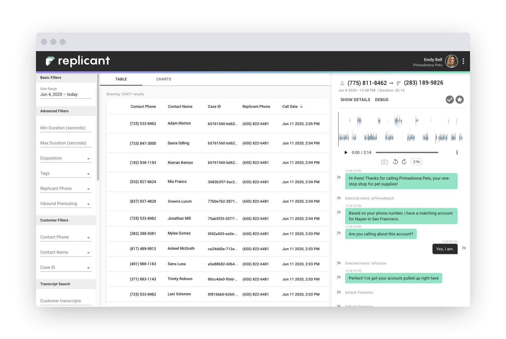 screenshot of Replicant