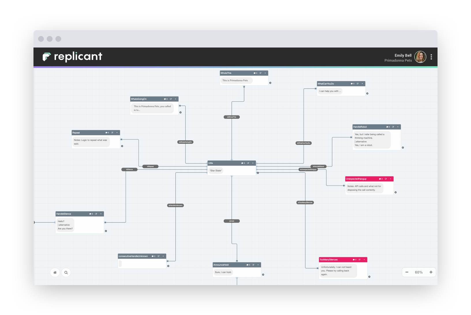 screenshot of Replicant