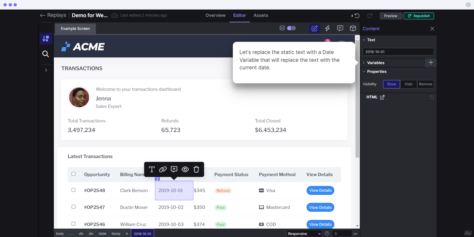 screenshot of Reprise