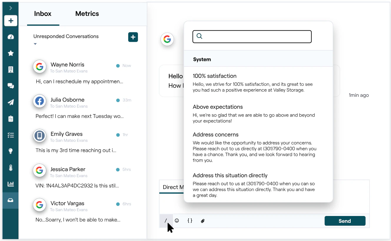 screenshot of Reputation