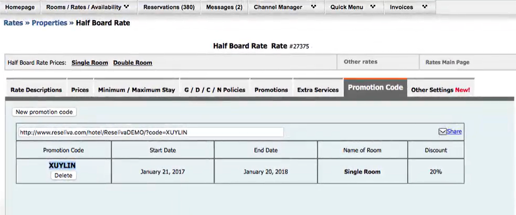 screenshot of Reseliva