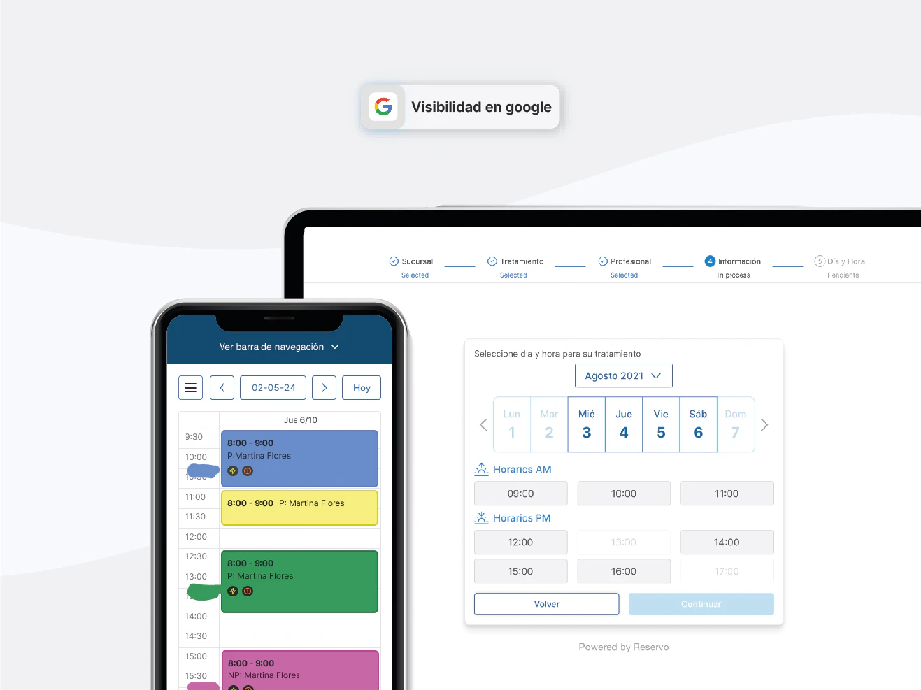 screenshot of Reservo