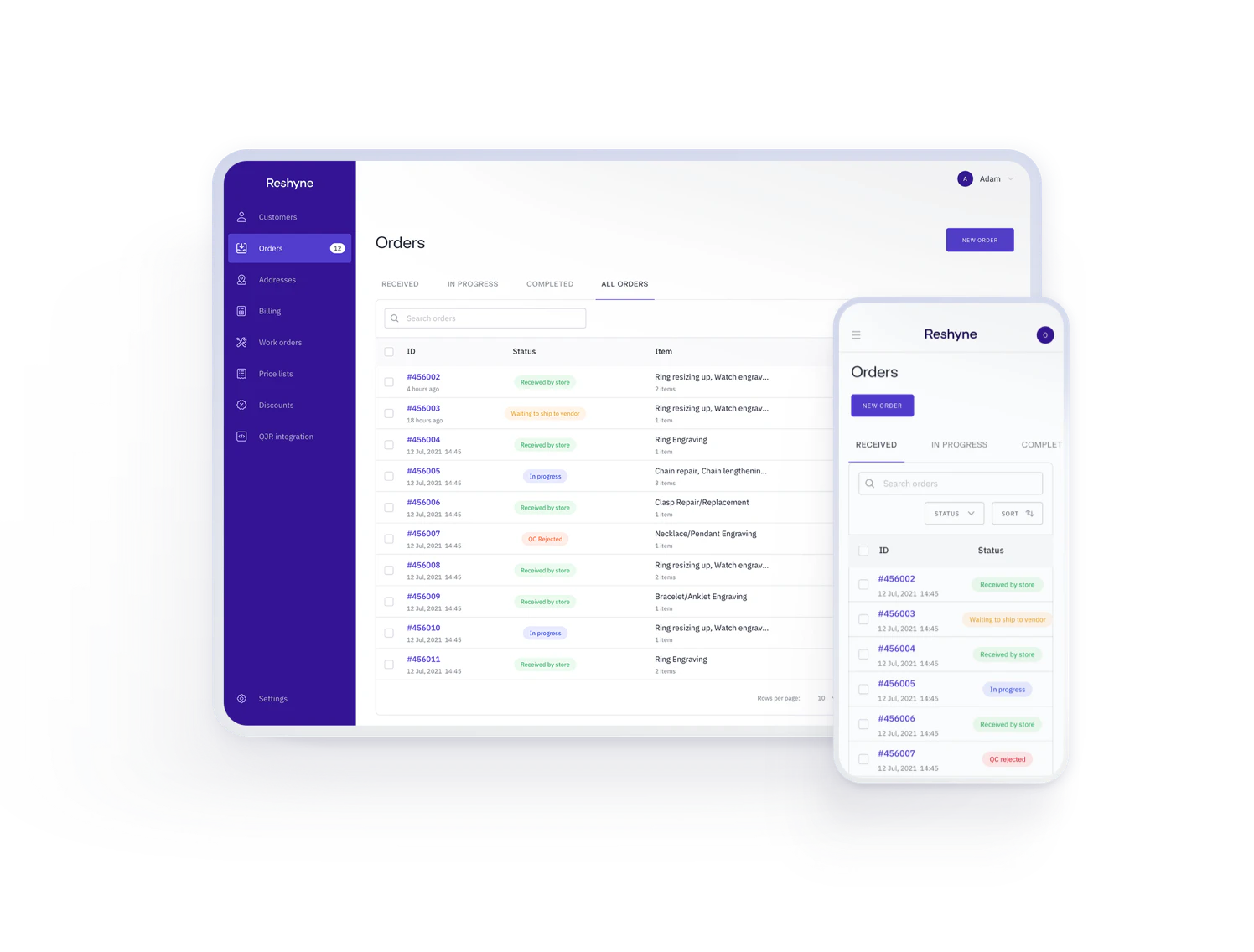 screenshot of Reshyne