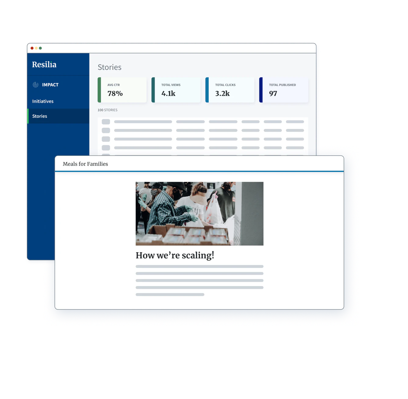 screenshot of Resilia