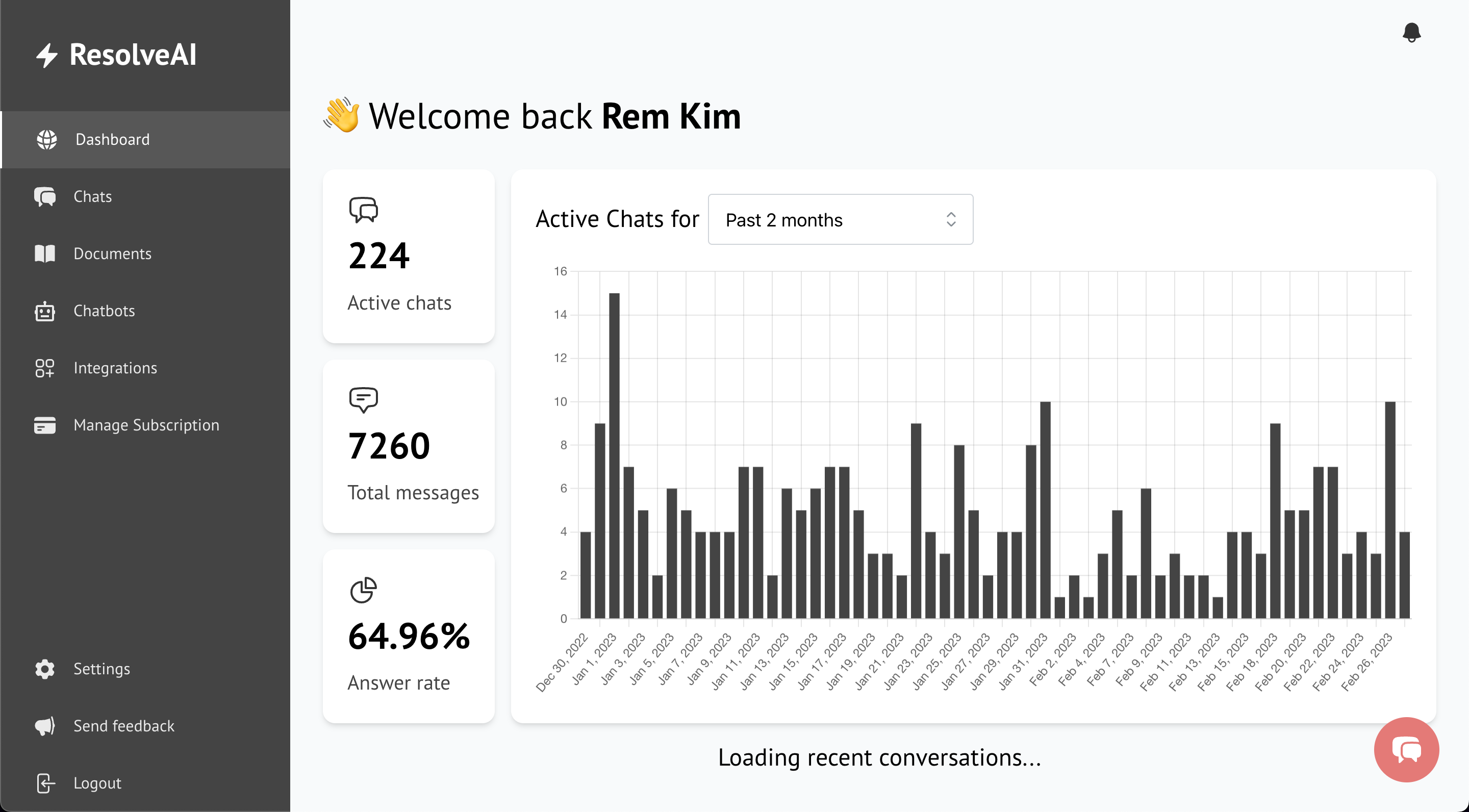 screenshot of ResolveAI