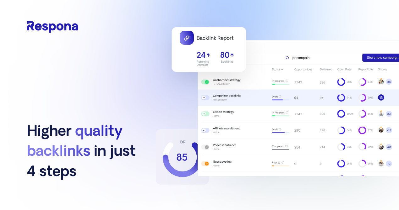 screenshot of Respona