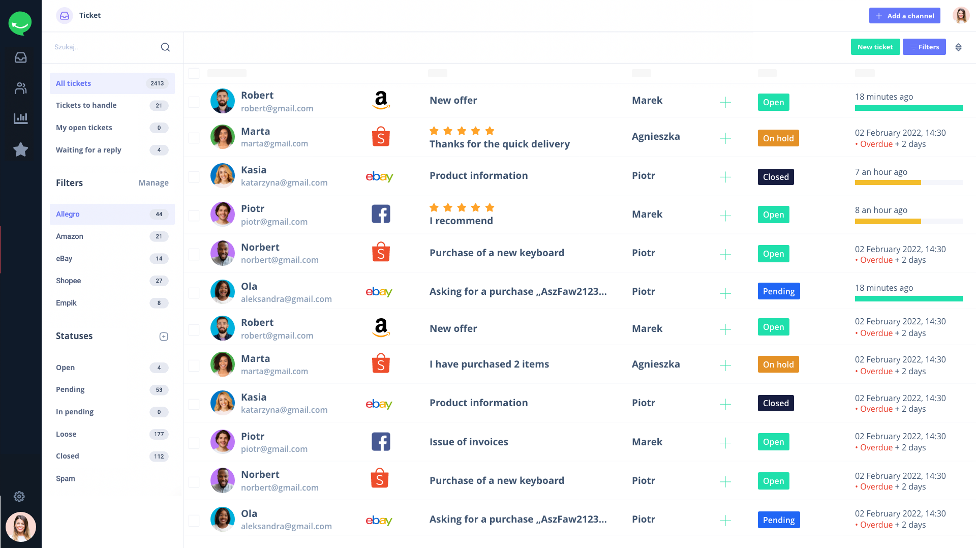 screenshot of Responso