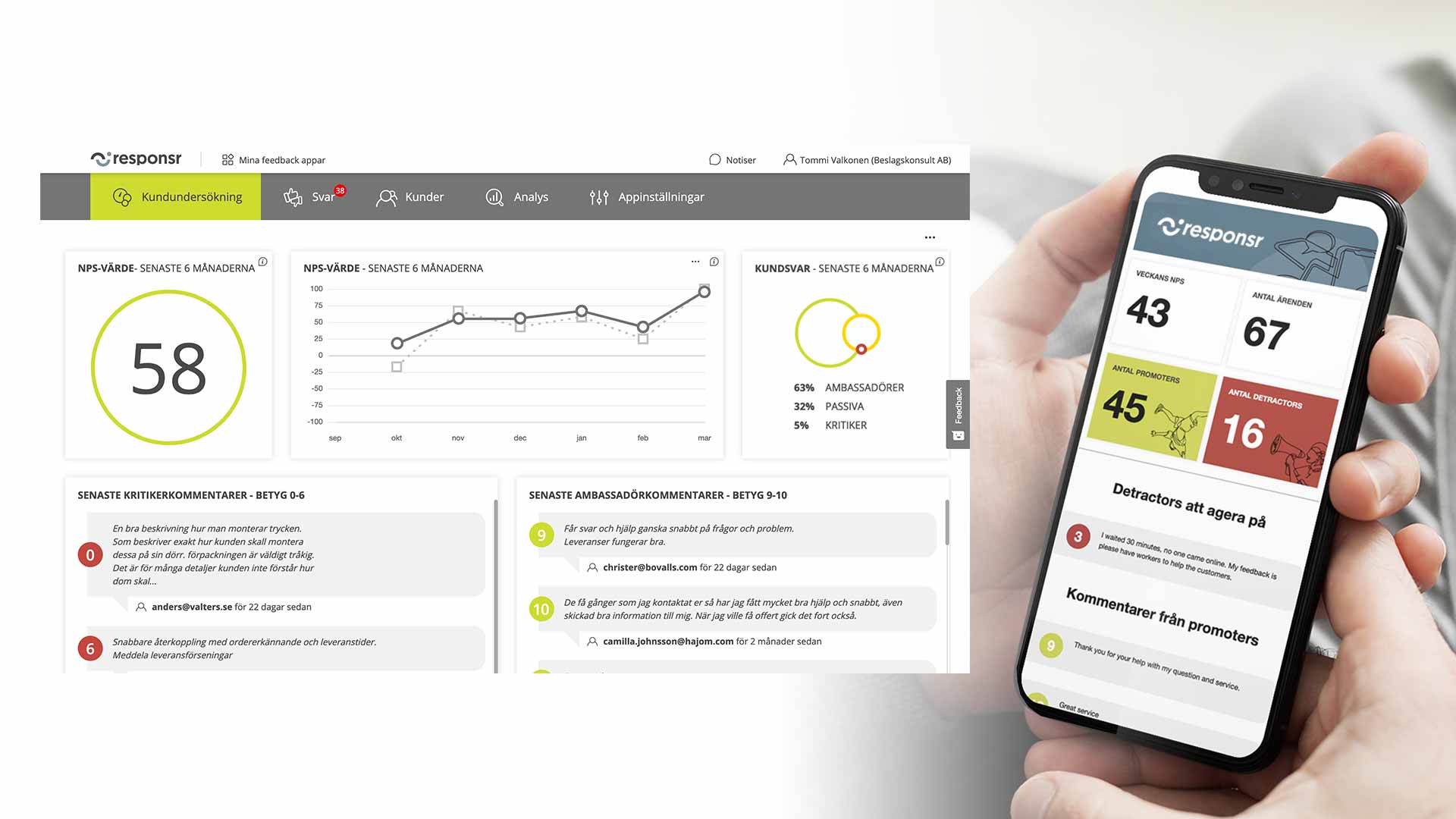 screenshot of Responsr