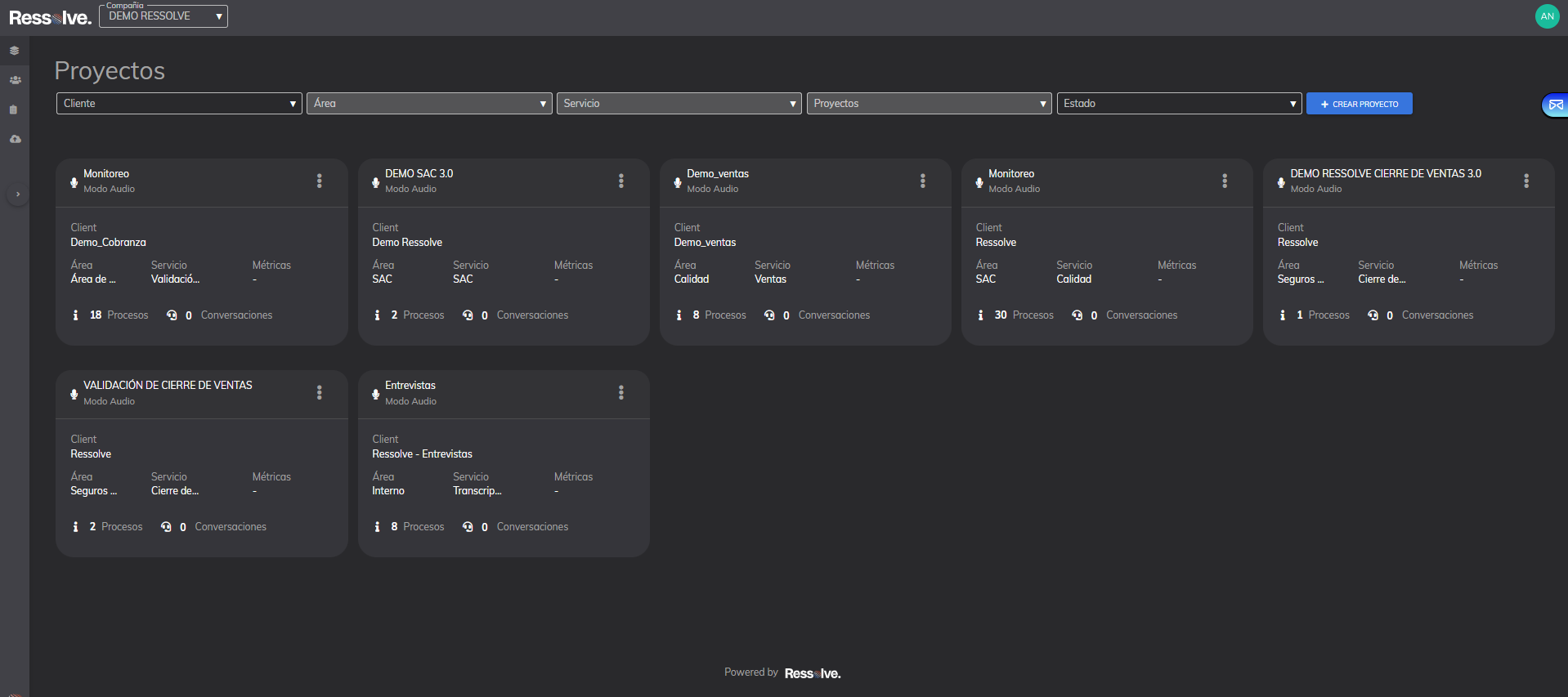screenshot of Ressolve