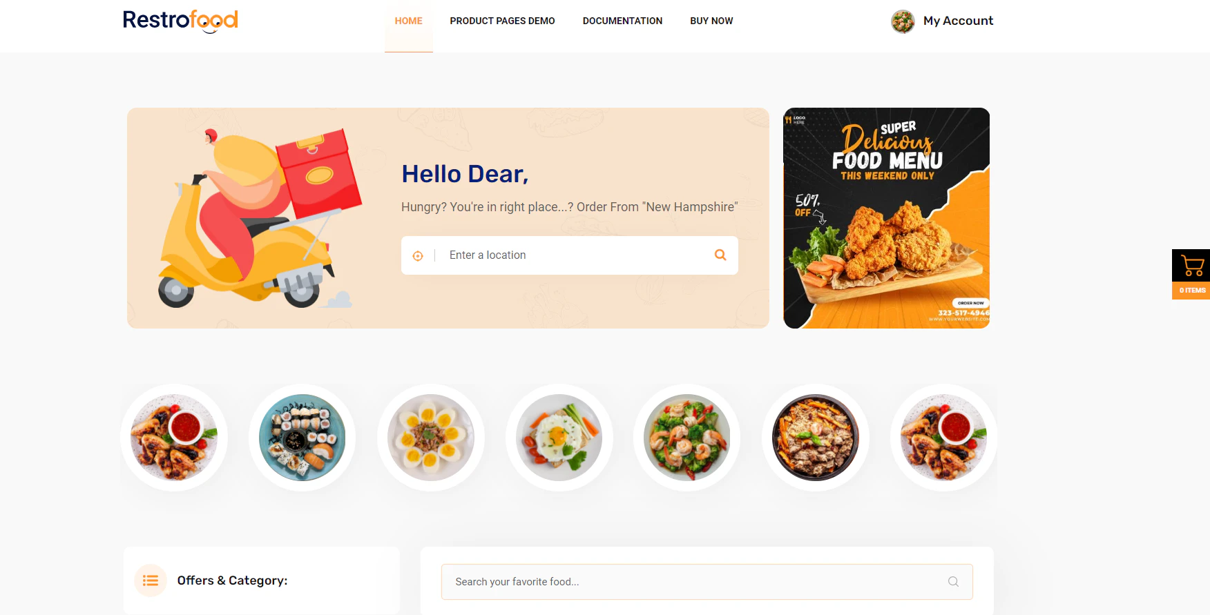 screenshot of RestroFood