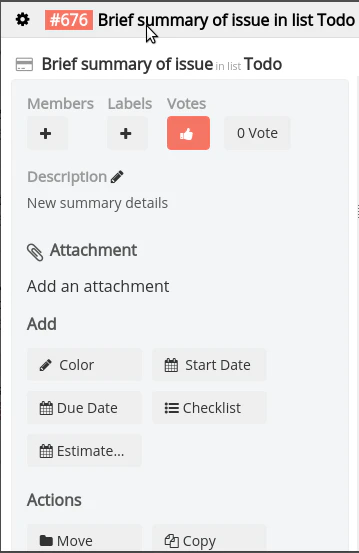 screenshot of Restya