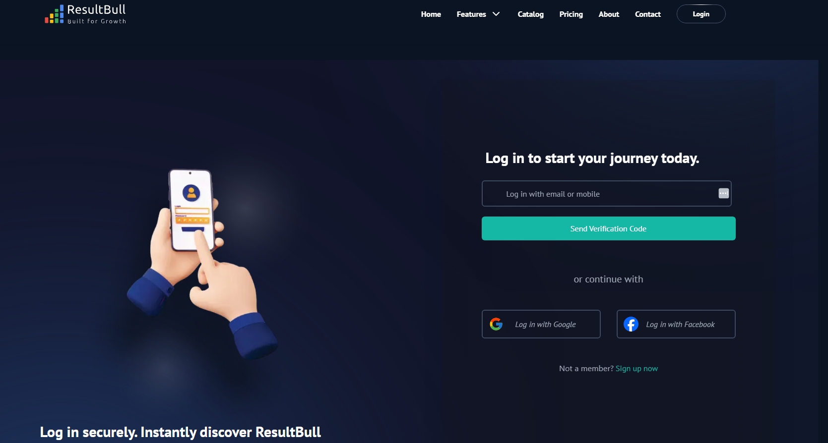 screenshot of ResultBull