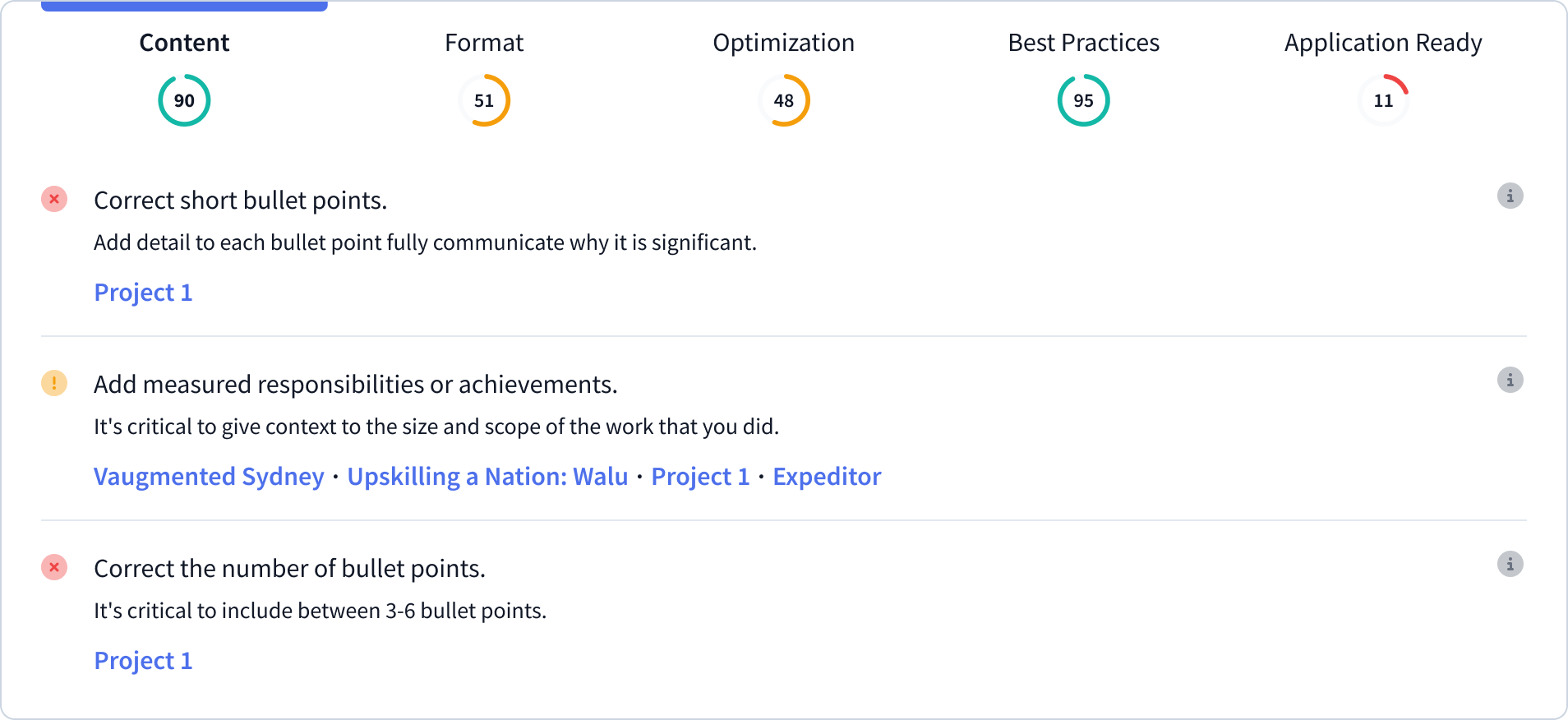screenshot of Resumatic