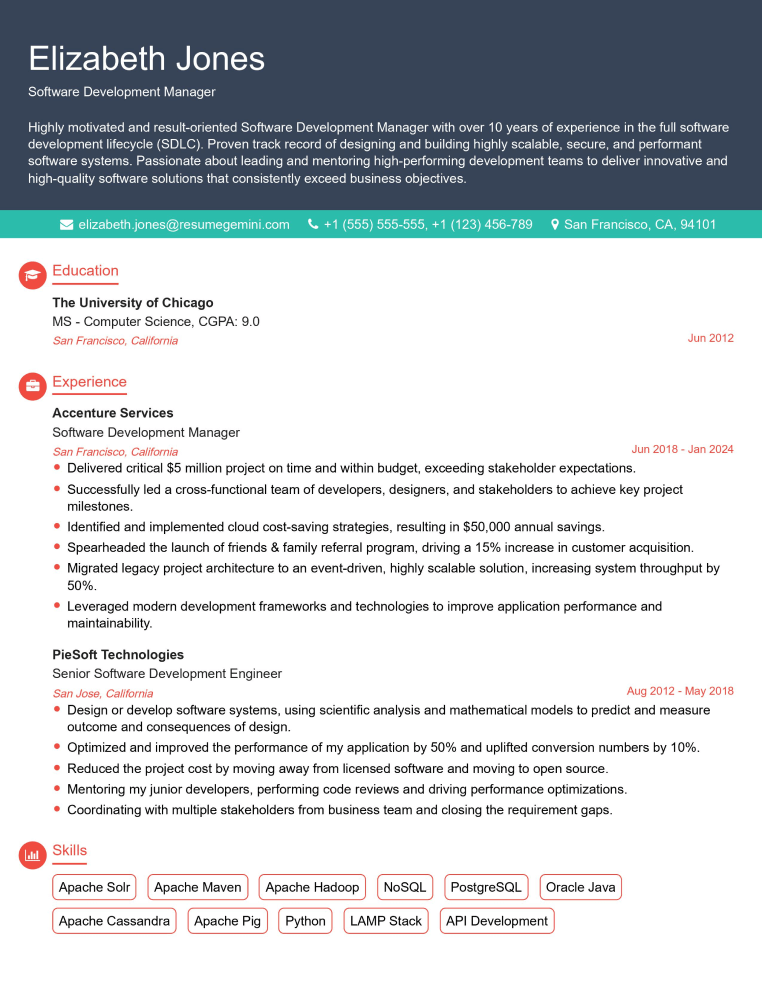 screenshot of ResumeGemini