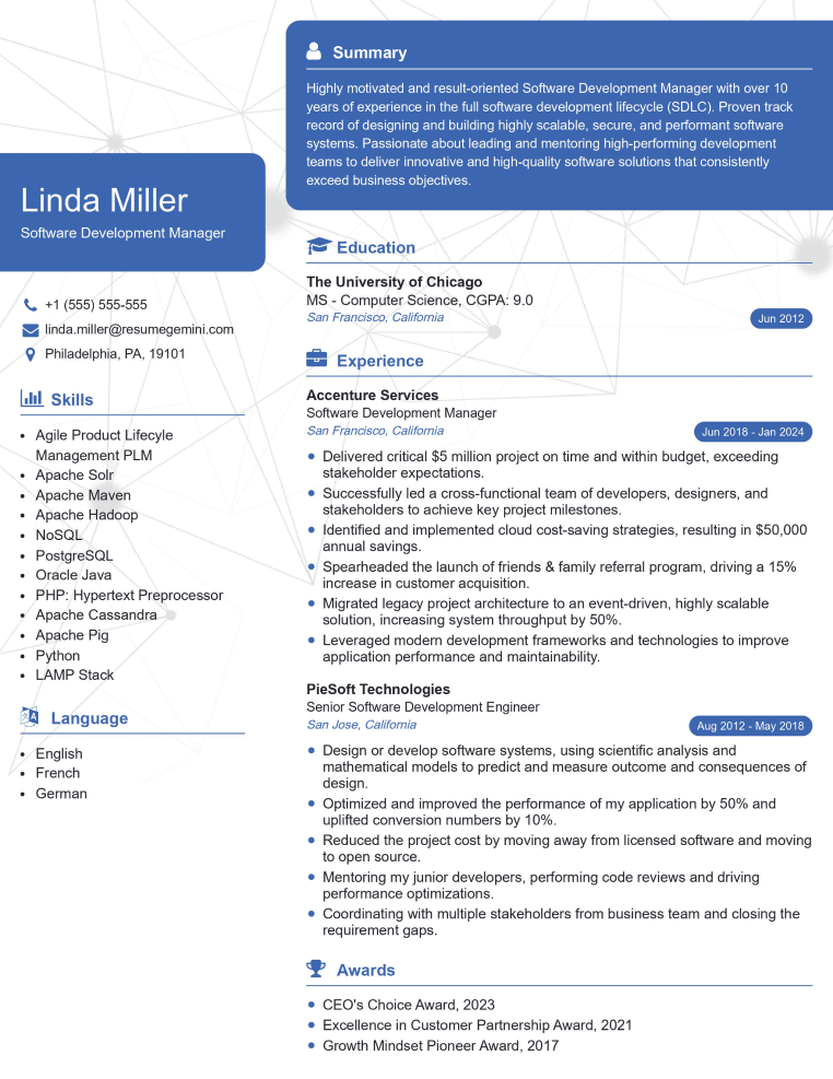 screenshot of ResumeGemini