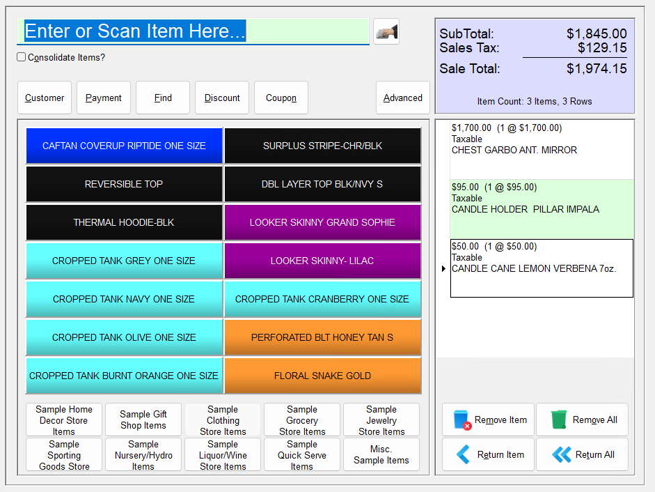 screenshot of RetailEdge
