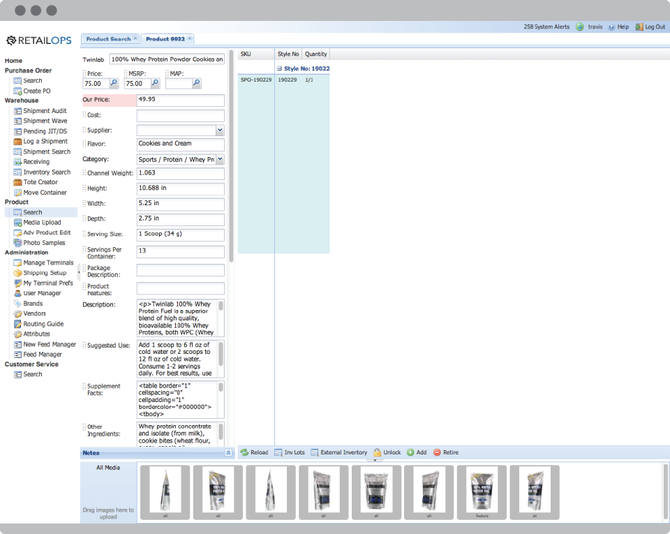 screenshot of RetailOps