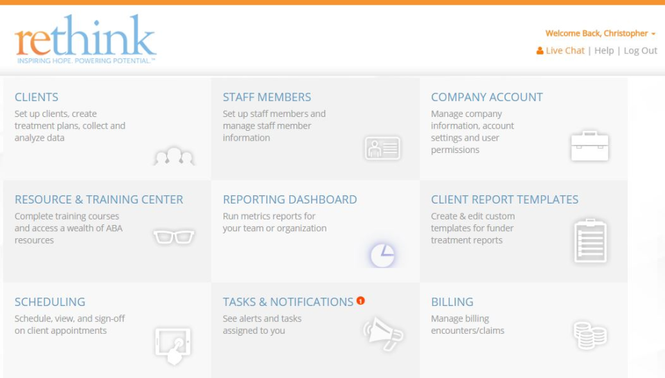 screenshot of Rethink