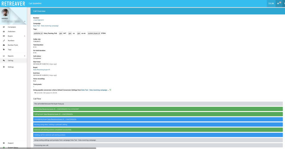 screenshot of Retreaver