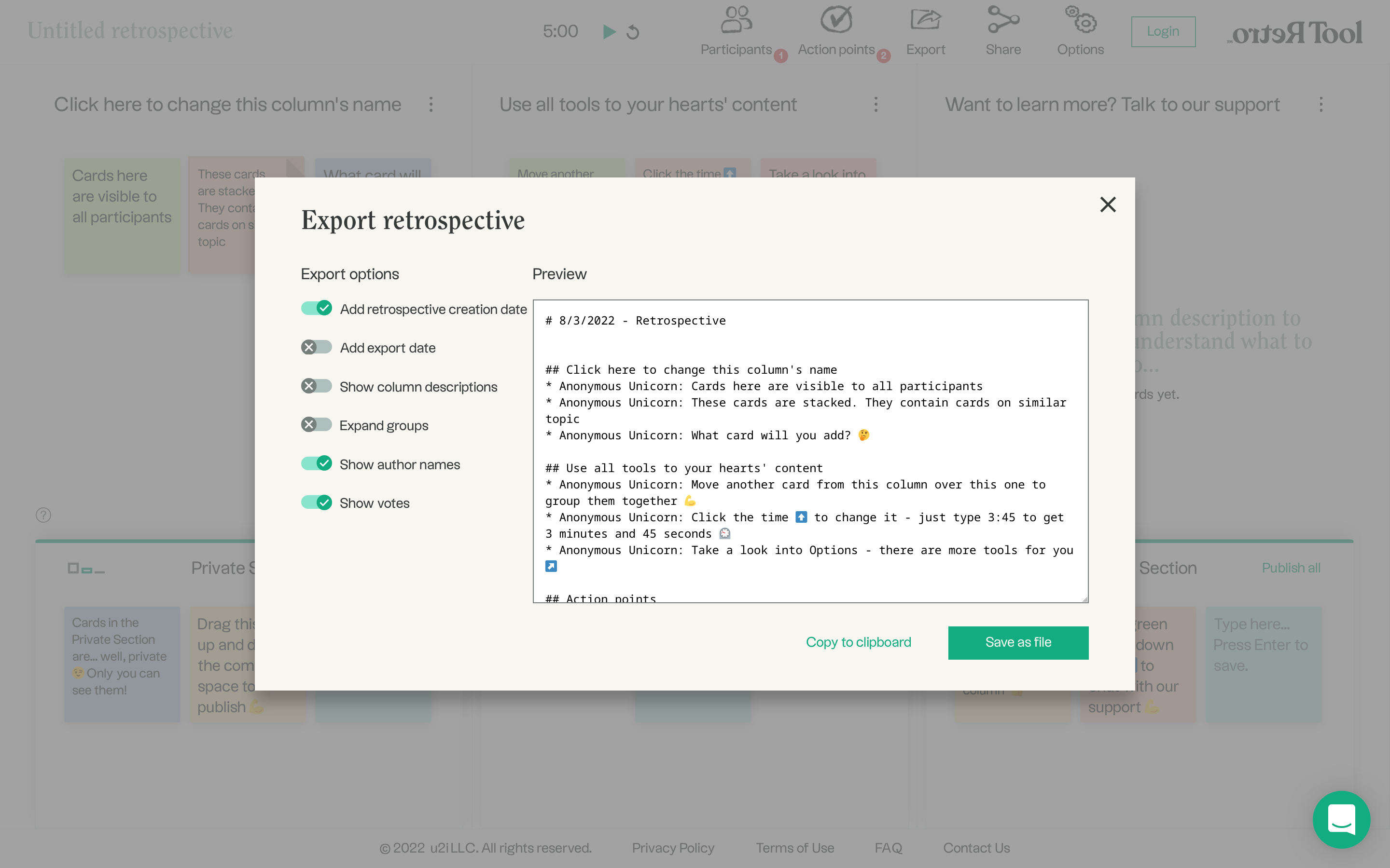 screenshot of RetroTool
