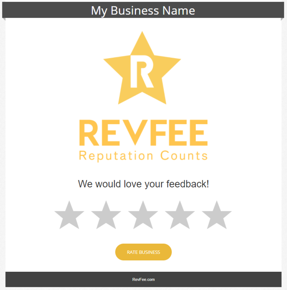 screenshot of RevFee