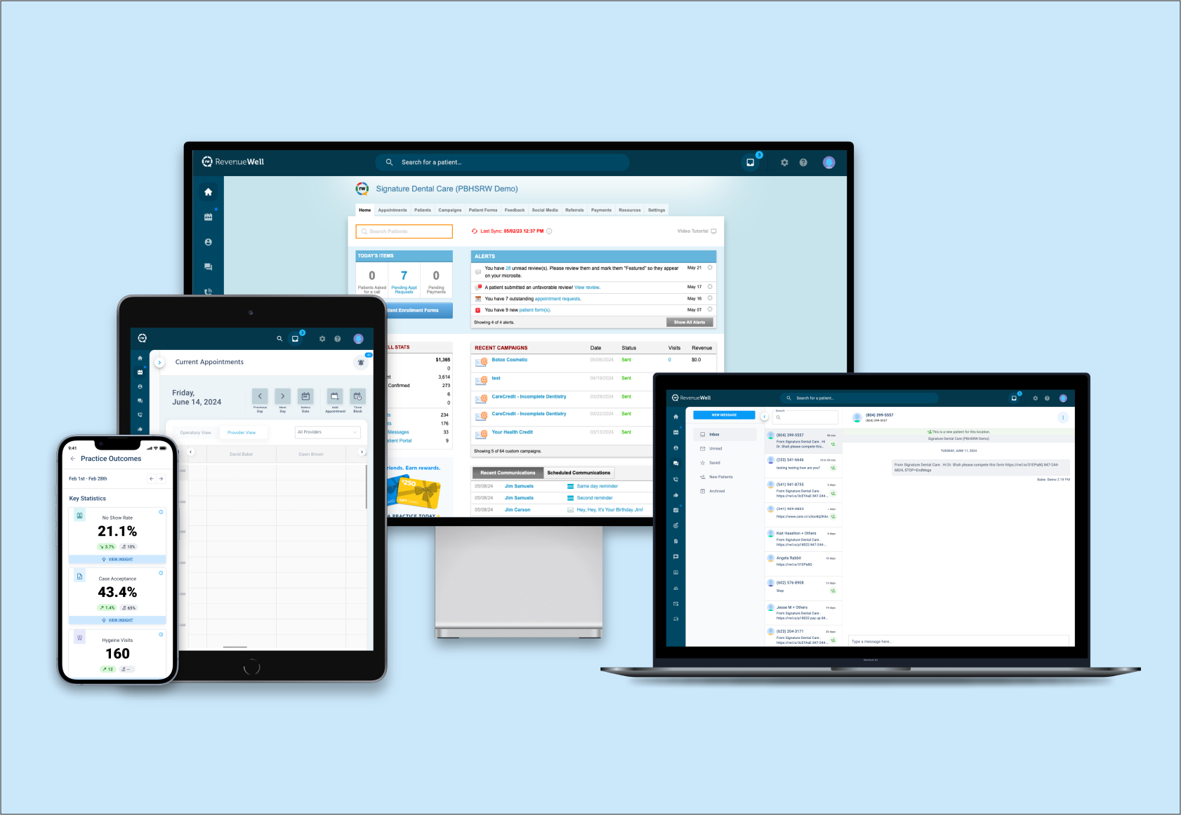 screenshot of RevenueWell