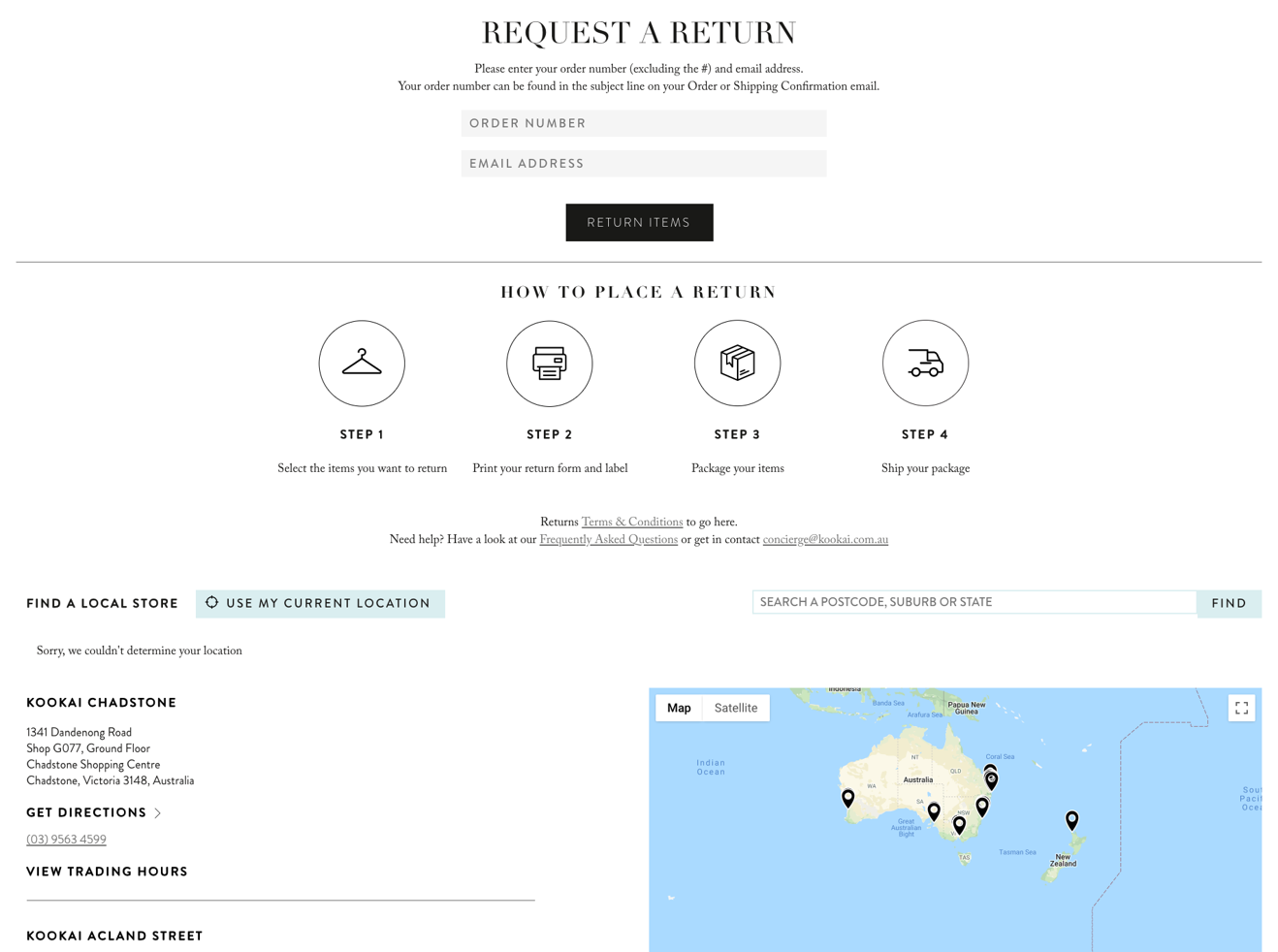 screenshot of ReverseLogix