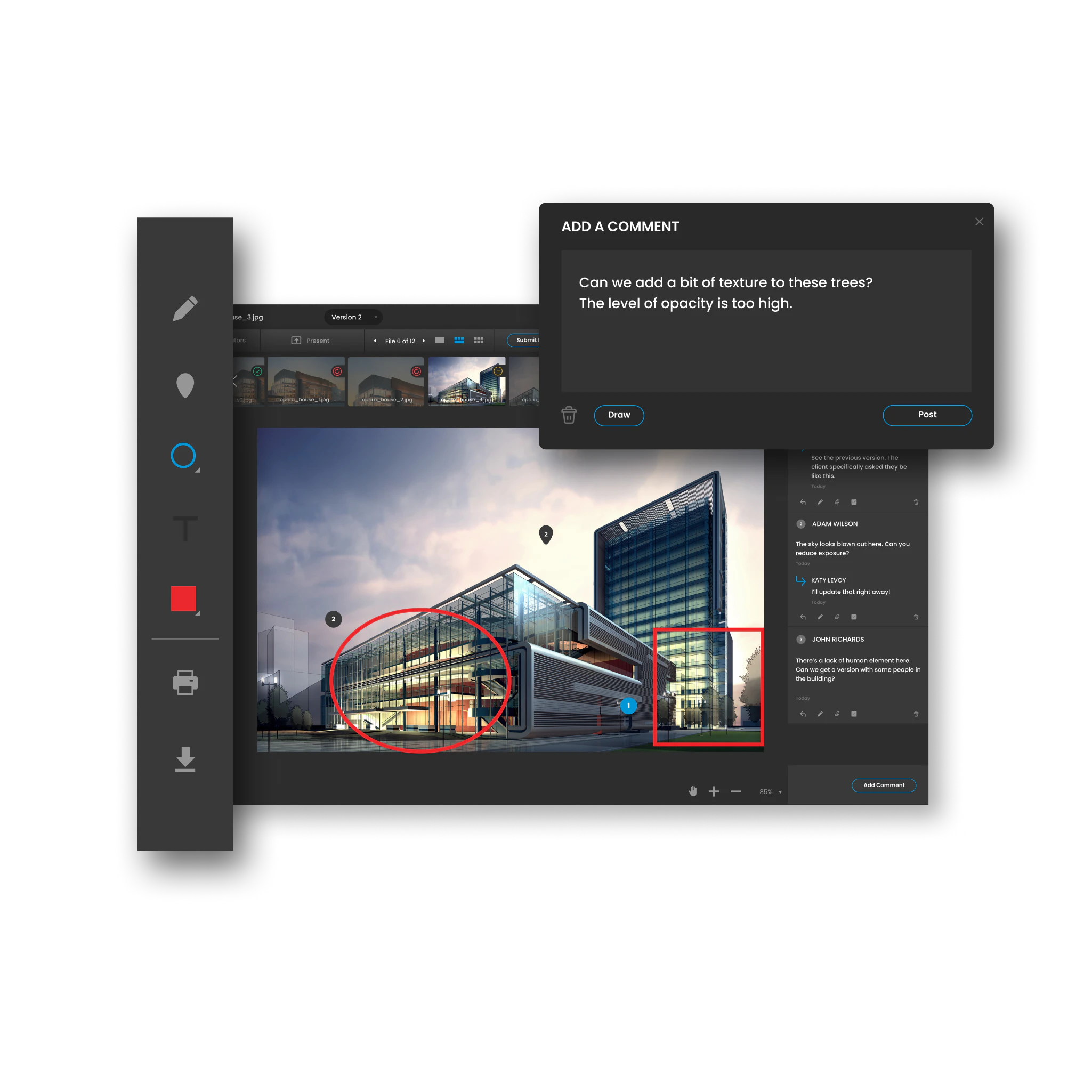 screenshot of ReviewStudio