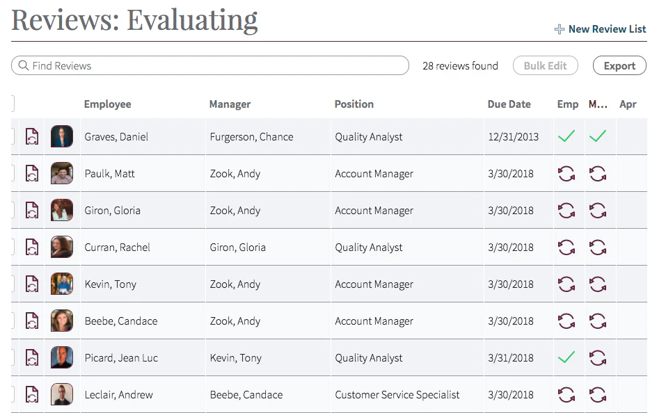 screenshot of Reviewsnap