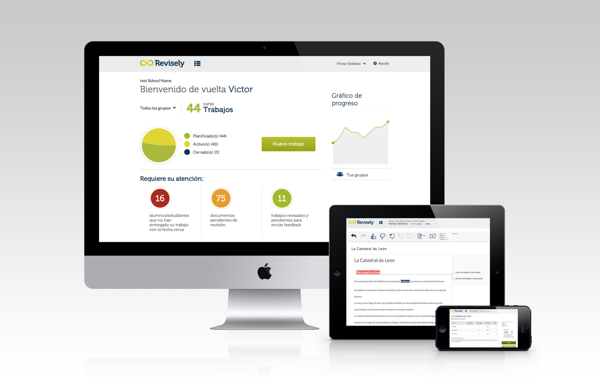 screenshot of Revisely