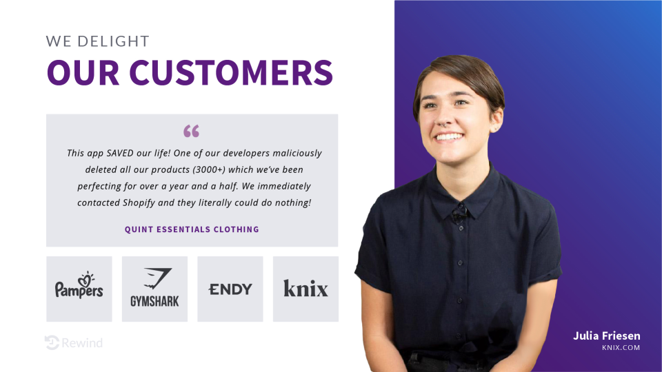 screenshot of Rewind