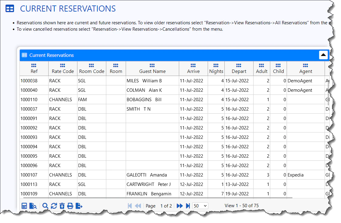 screenshot of RezEasy
