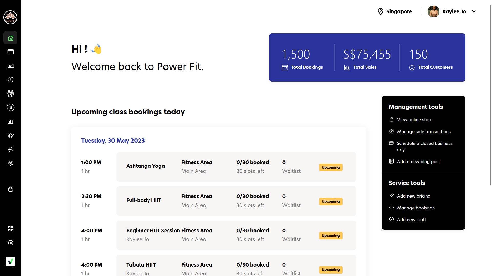 screenshot of Rezerv