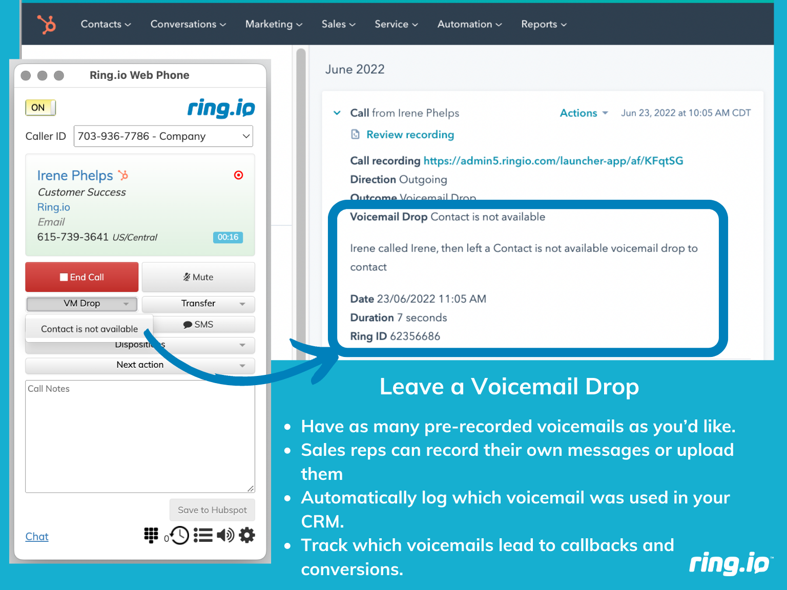 screenshot of Ring.io