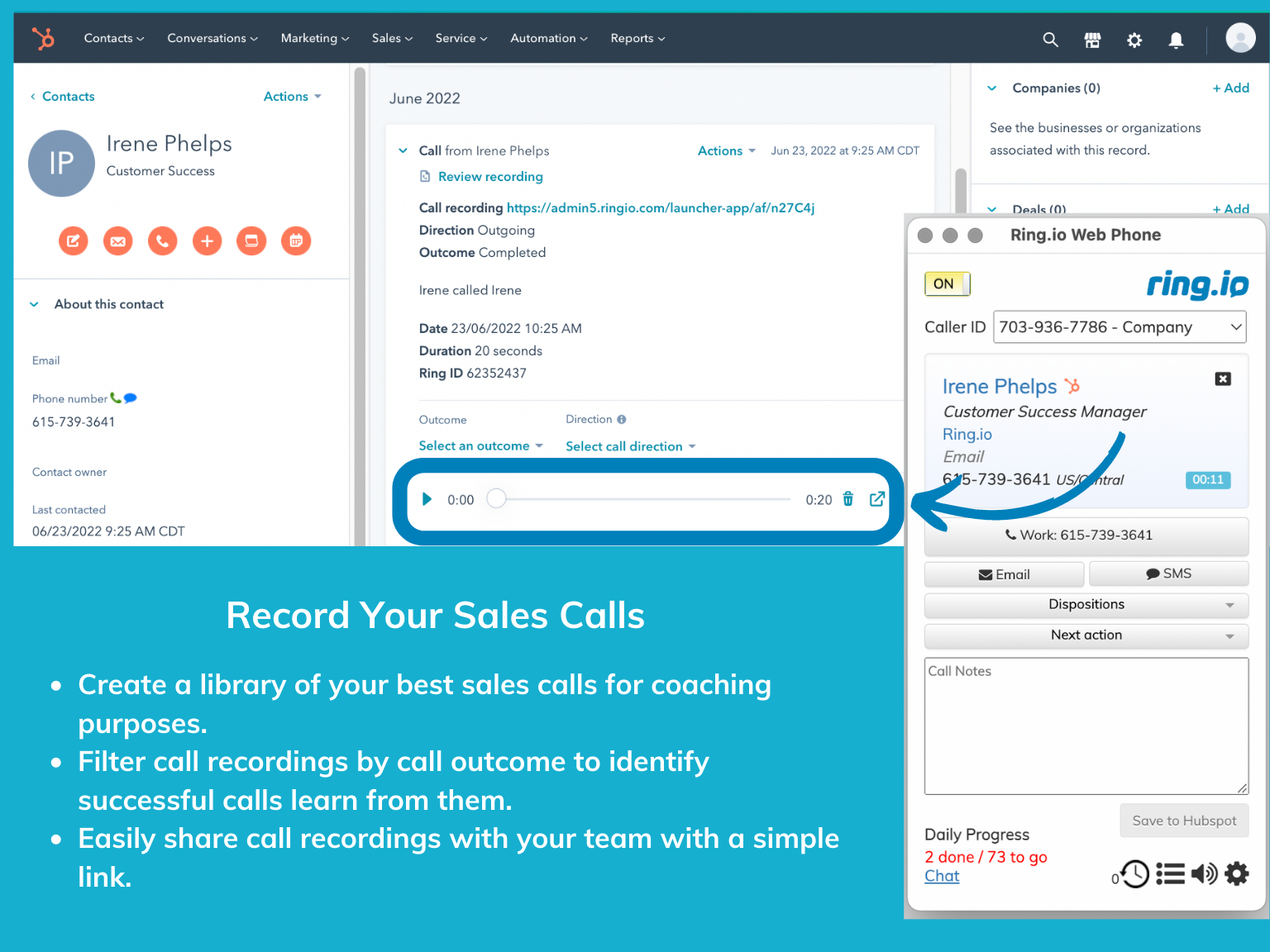screenshot of Ring.io