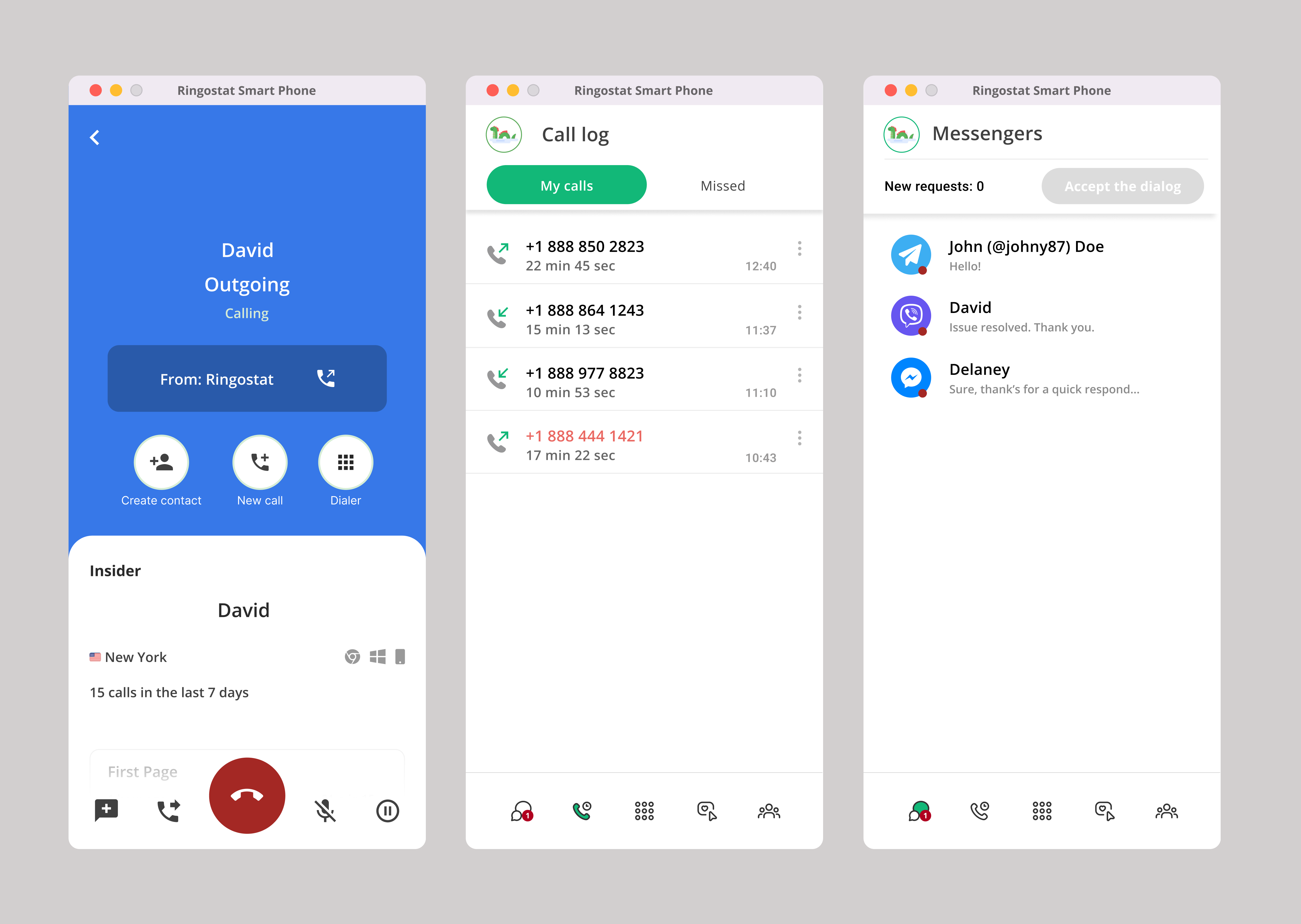 screenshot of Ringostat