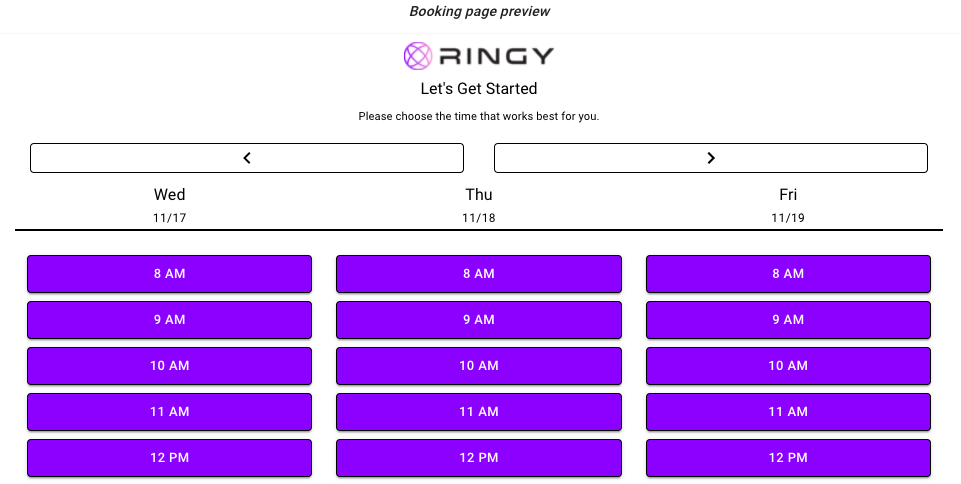 screenshot of Ringy
