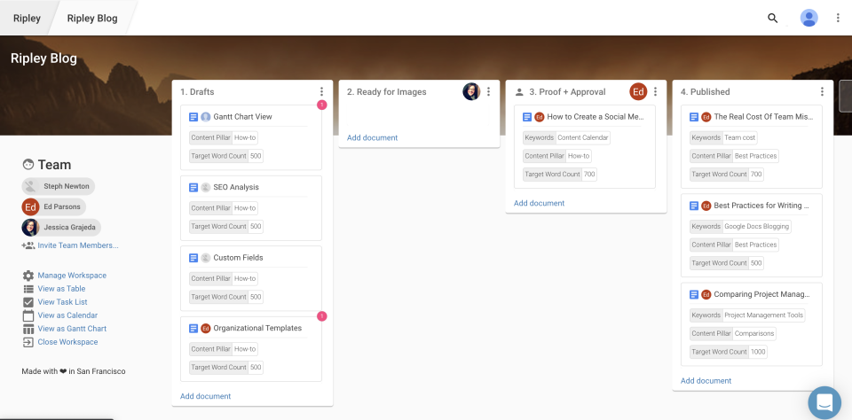 screenshot of Ripley