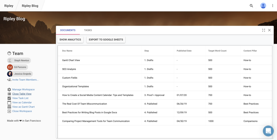 screenshot of Ripley