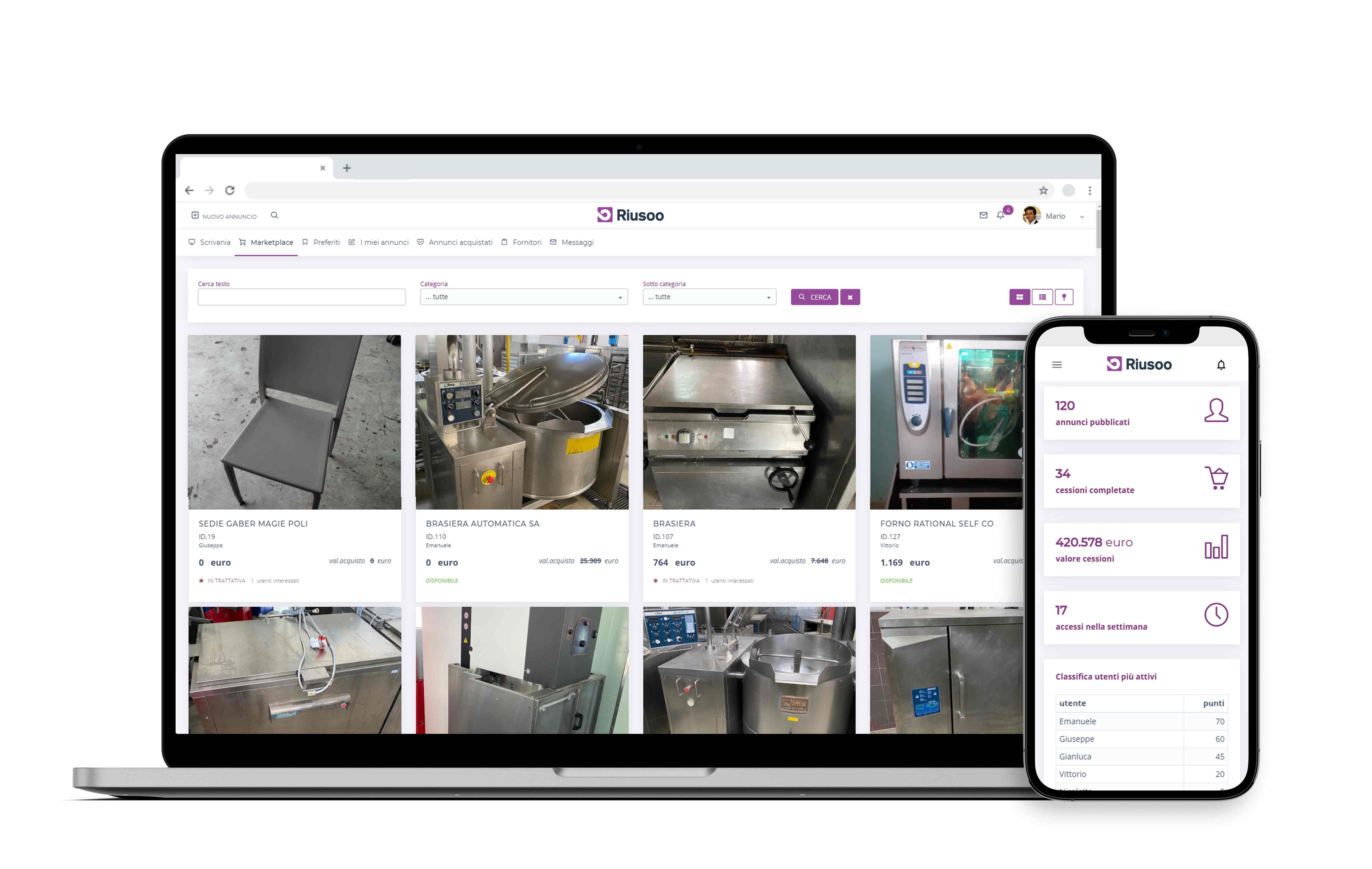 screenshot of Riusoo