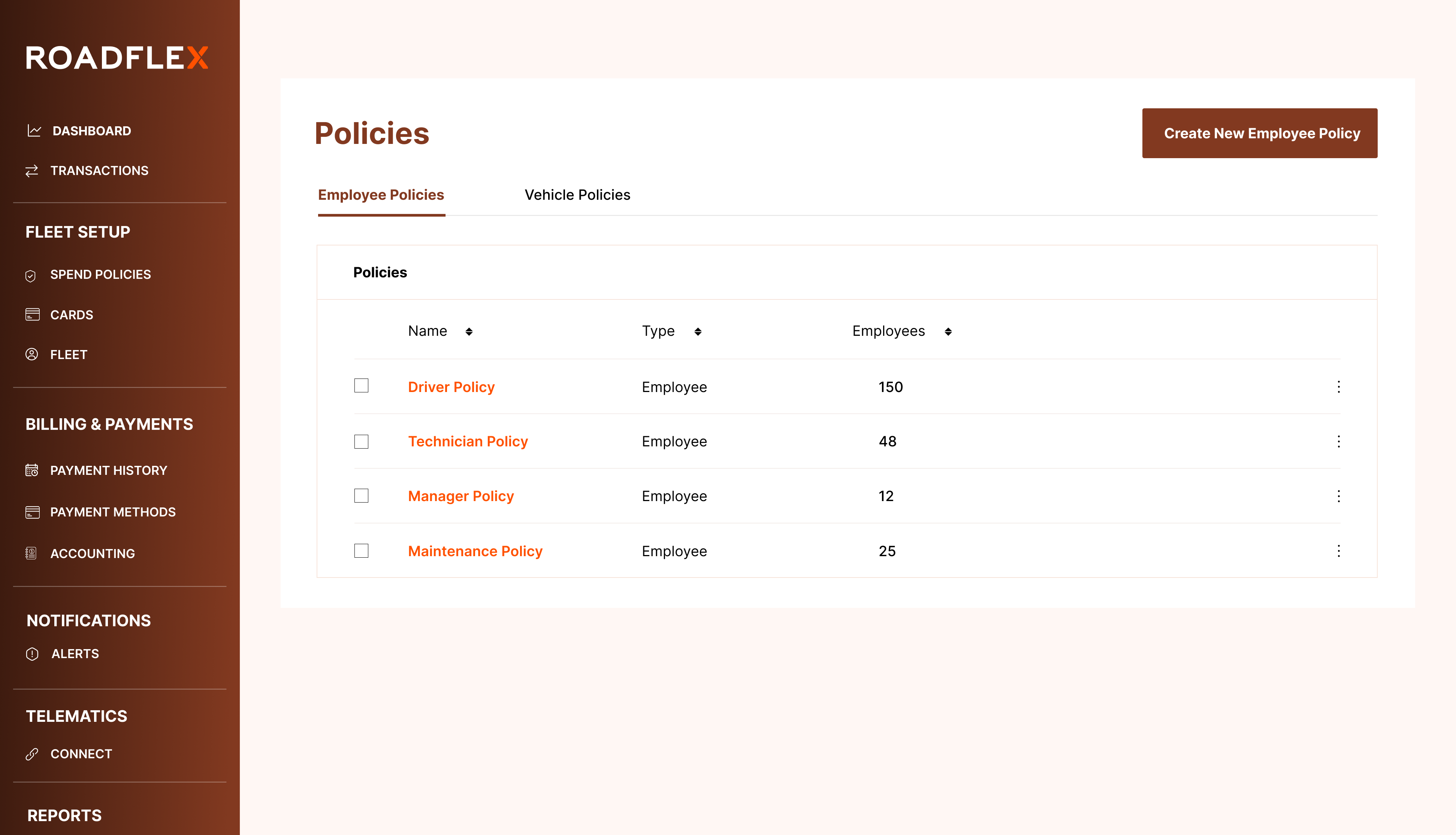 screenshot of RoadFlex