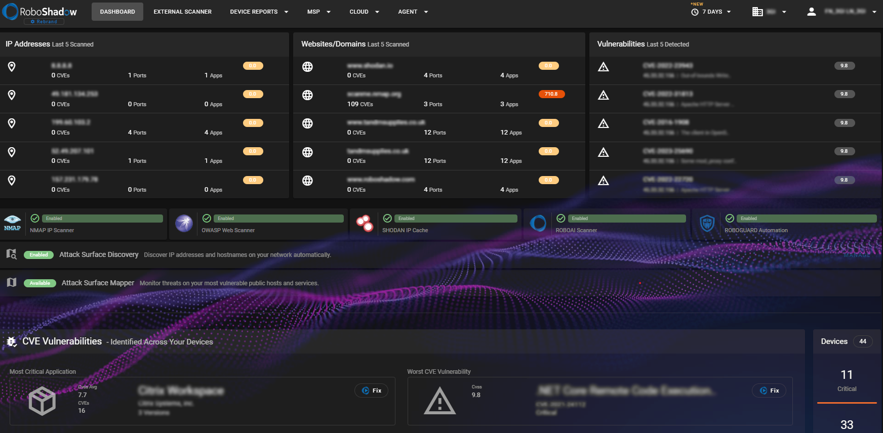 screenshot of RoboShadow