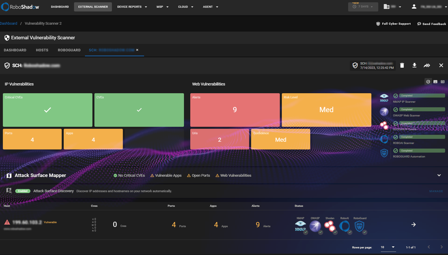 screenshot of RoboShadow