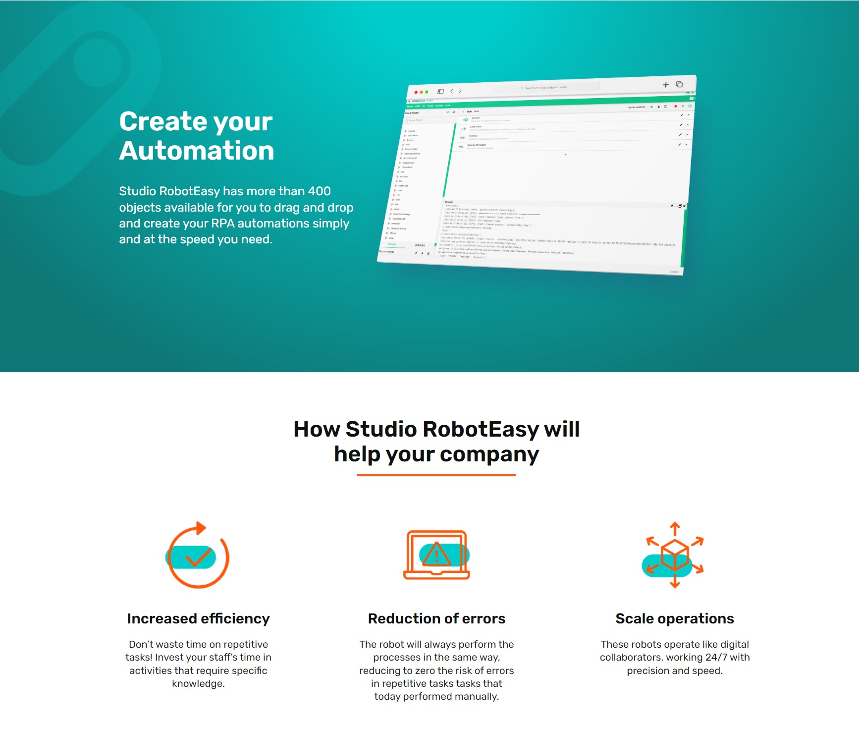 screenshot of RobotEasy