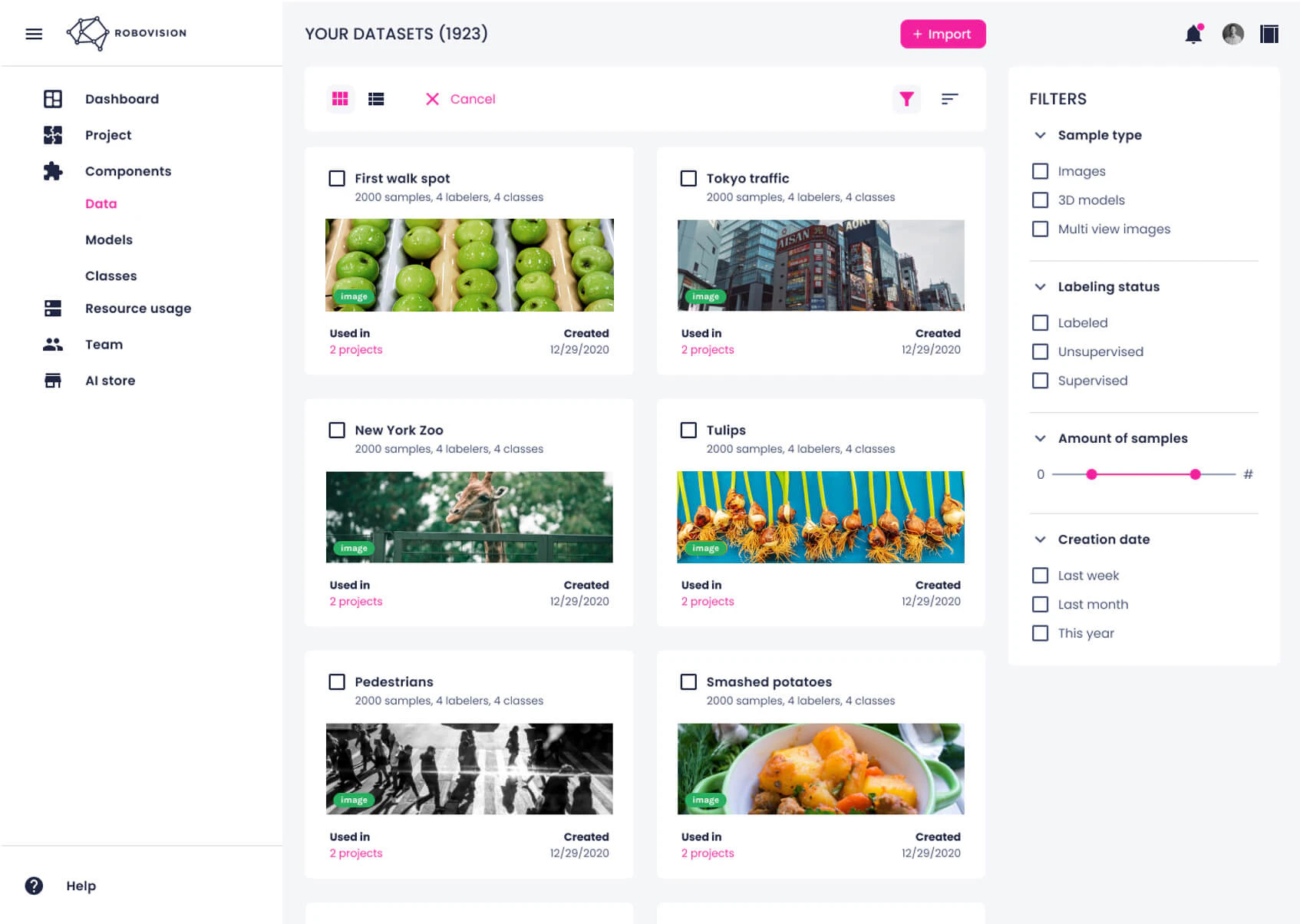 screenshot of Robovision