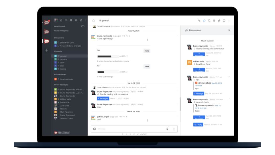 screenshot of Rocket.Chat