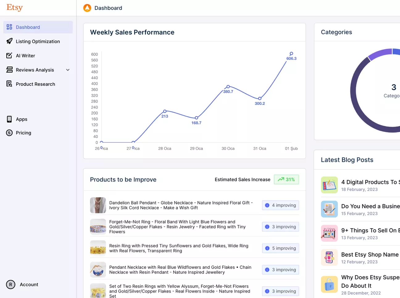 screenshot of Roketfy