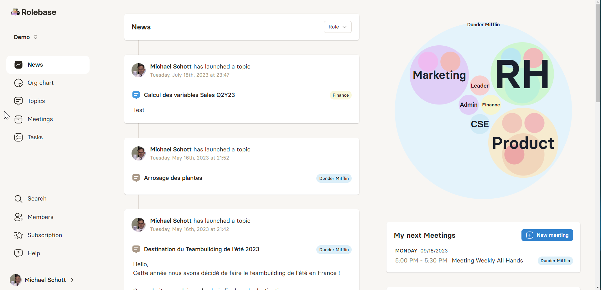 screenshot of Rolebase